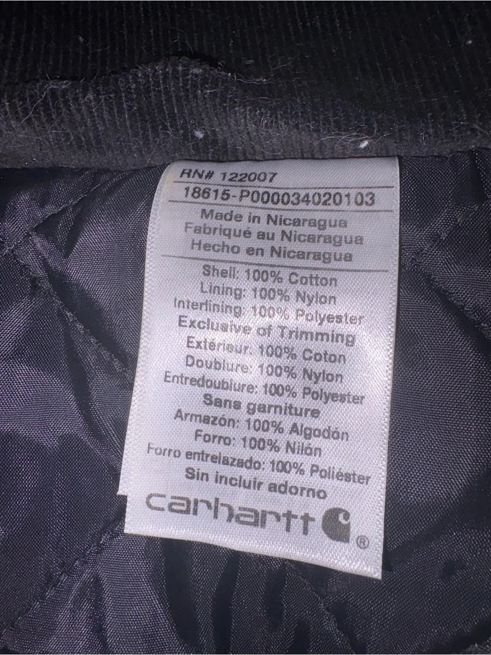 Brown Carhartt Dog Coat Jacket